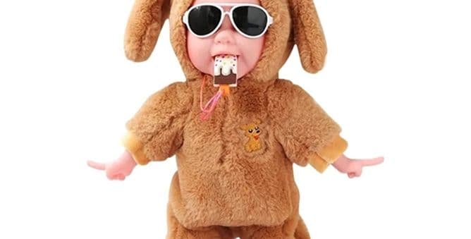 Ice Cream Dancing Singing Crying Walking Baby Girl Electric Plush Doll Baby KIBTOY